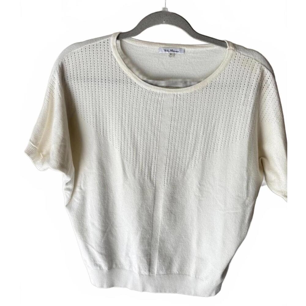 Vera Milano Cream Knit Top - Medium